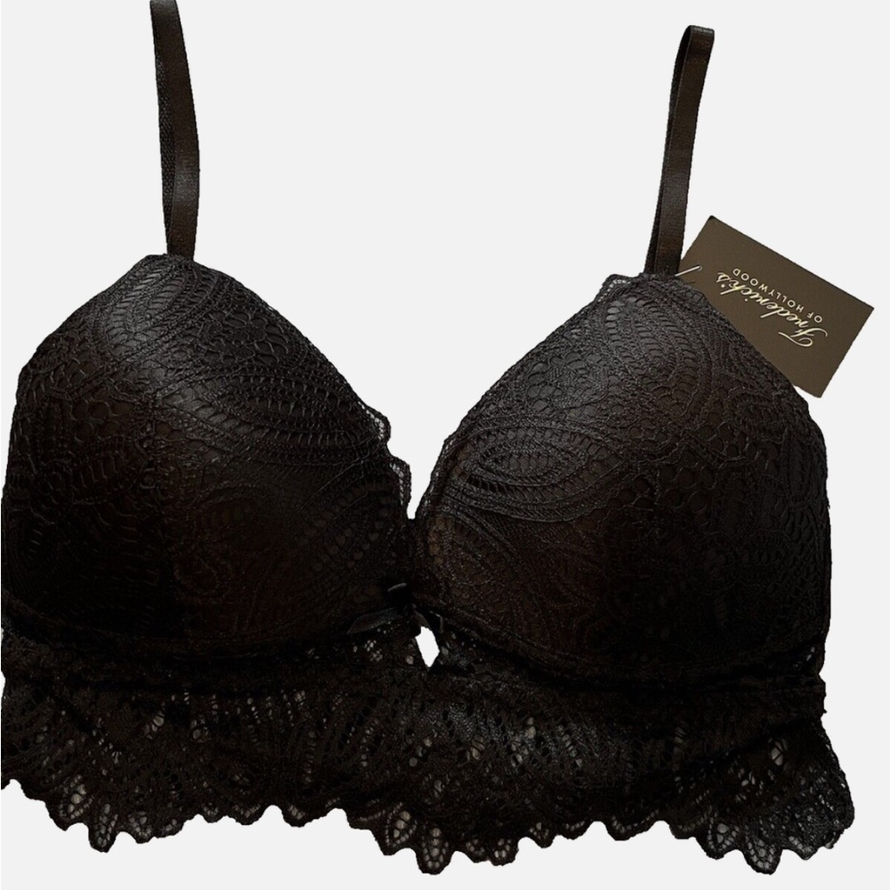 NWT Black Finley Lace Bralette by Frederick’s of Hollywood